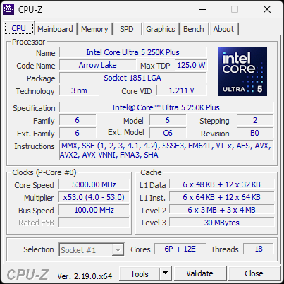 Тестирование процессора Intel Core Ultra 5 250K Plus для платформы LGA1851 Тестирование процессора Intel Core Ultra 5 250K Plus для платформы LGA1851